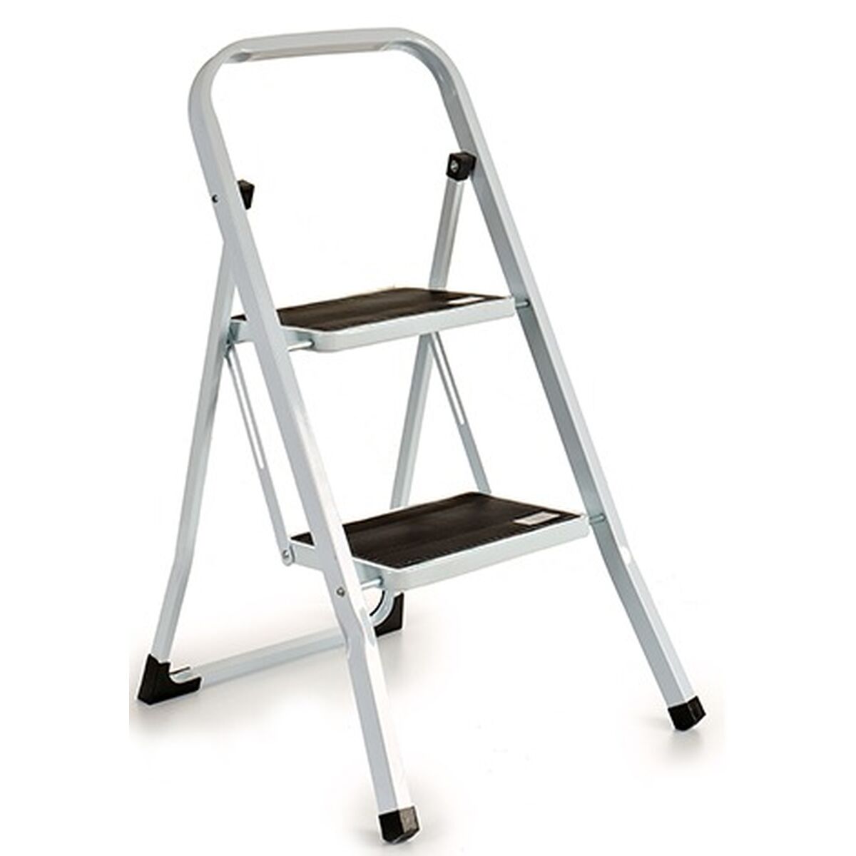 Inklapbare ladder Wit Zwart Ijzer 44,5 x 48 x 78,5 cm (6 Stuks)