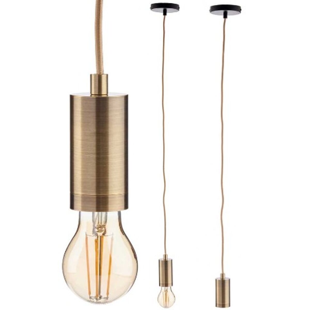 Ceiling Light Gift Decor Golden 60 W (6 Units)