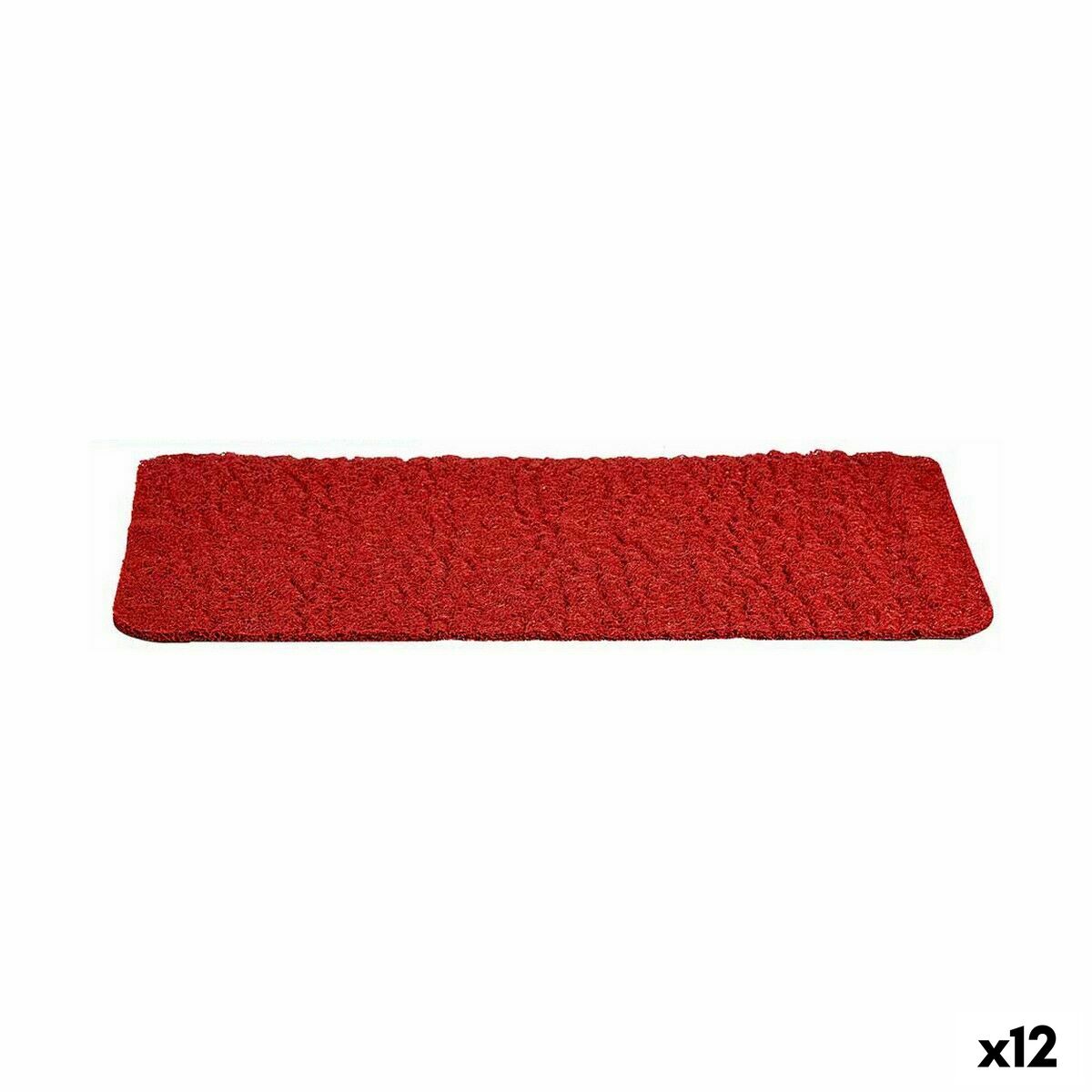 Paillasson Rouge PVC 70 x 40 cm (12 Unités)