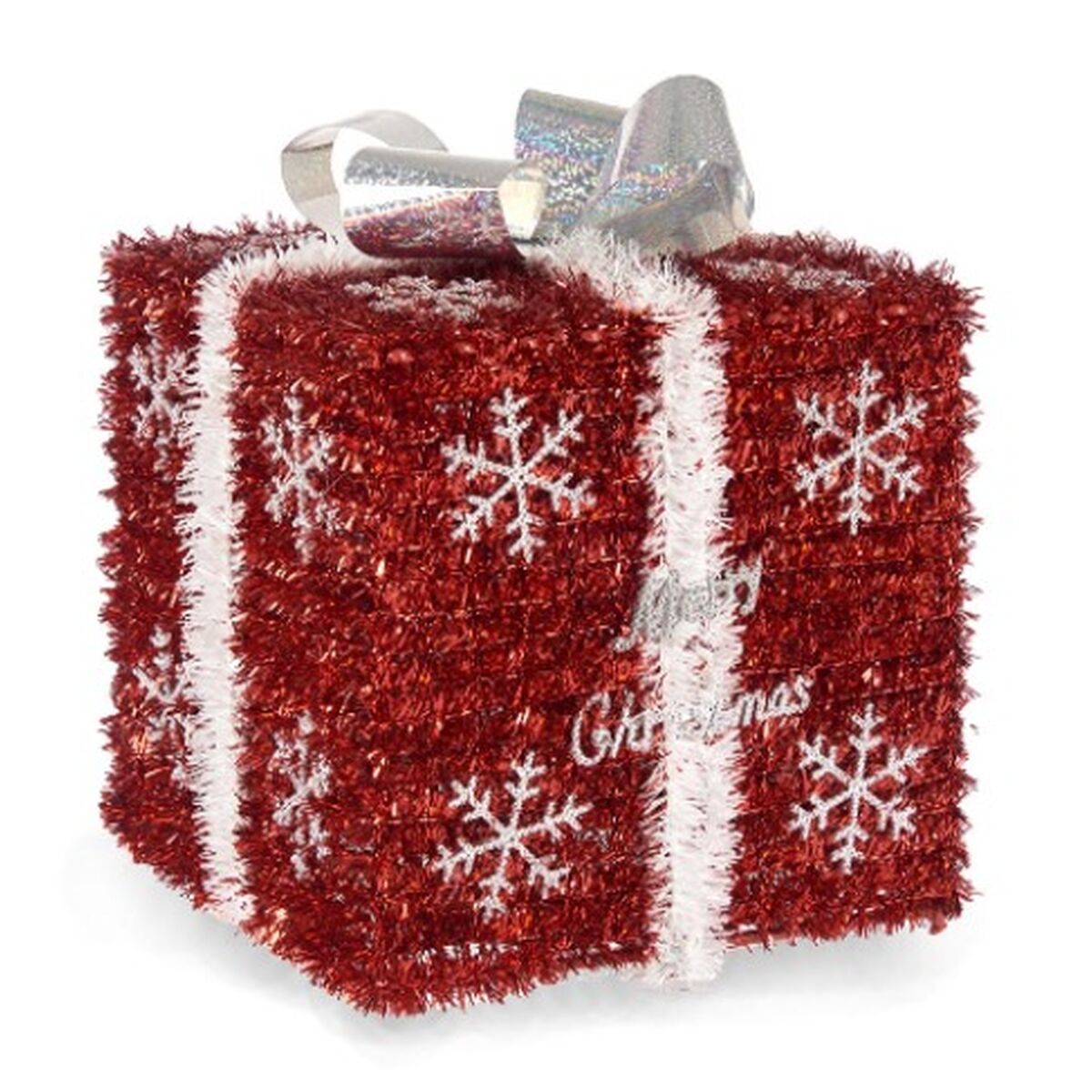 Geschenkbox Krist+ 19CD061 Wit Rood Zilverkleurig 20 x 23 x 20 cm (6 Stuks)