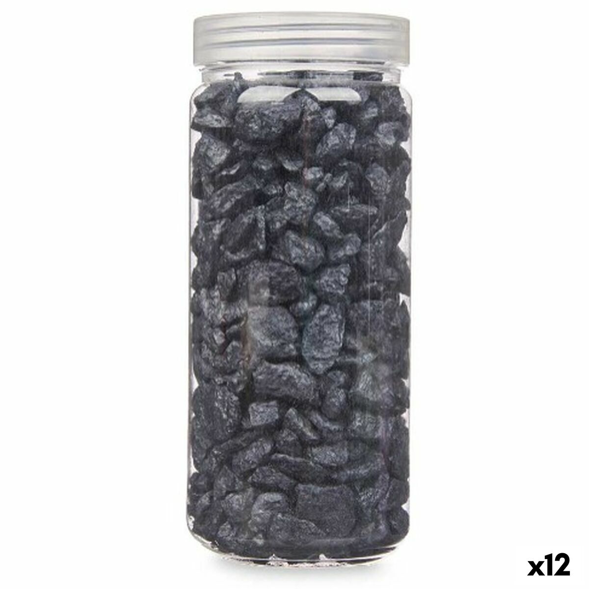 Pierres Décoratives Noir 10 - 20 mm 700 g (12 Unités)