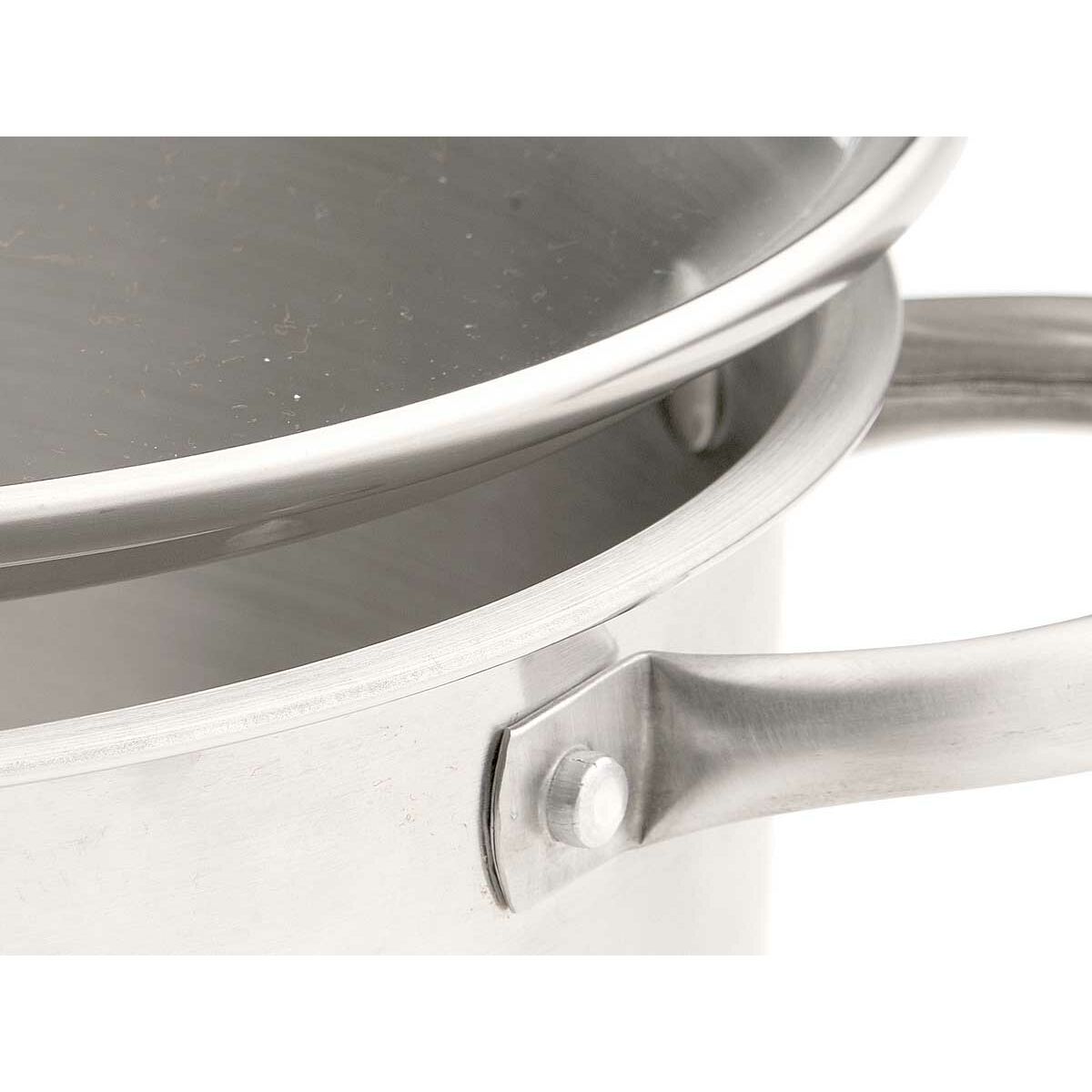 Casserole with glass lid Kinvara Silver 3,8 L 29 x 12 x 22 cm 29 x 16 x 22 cm Induction (6 Units), view 4