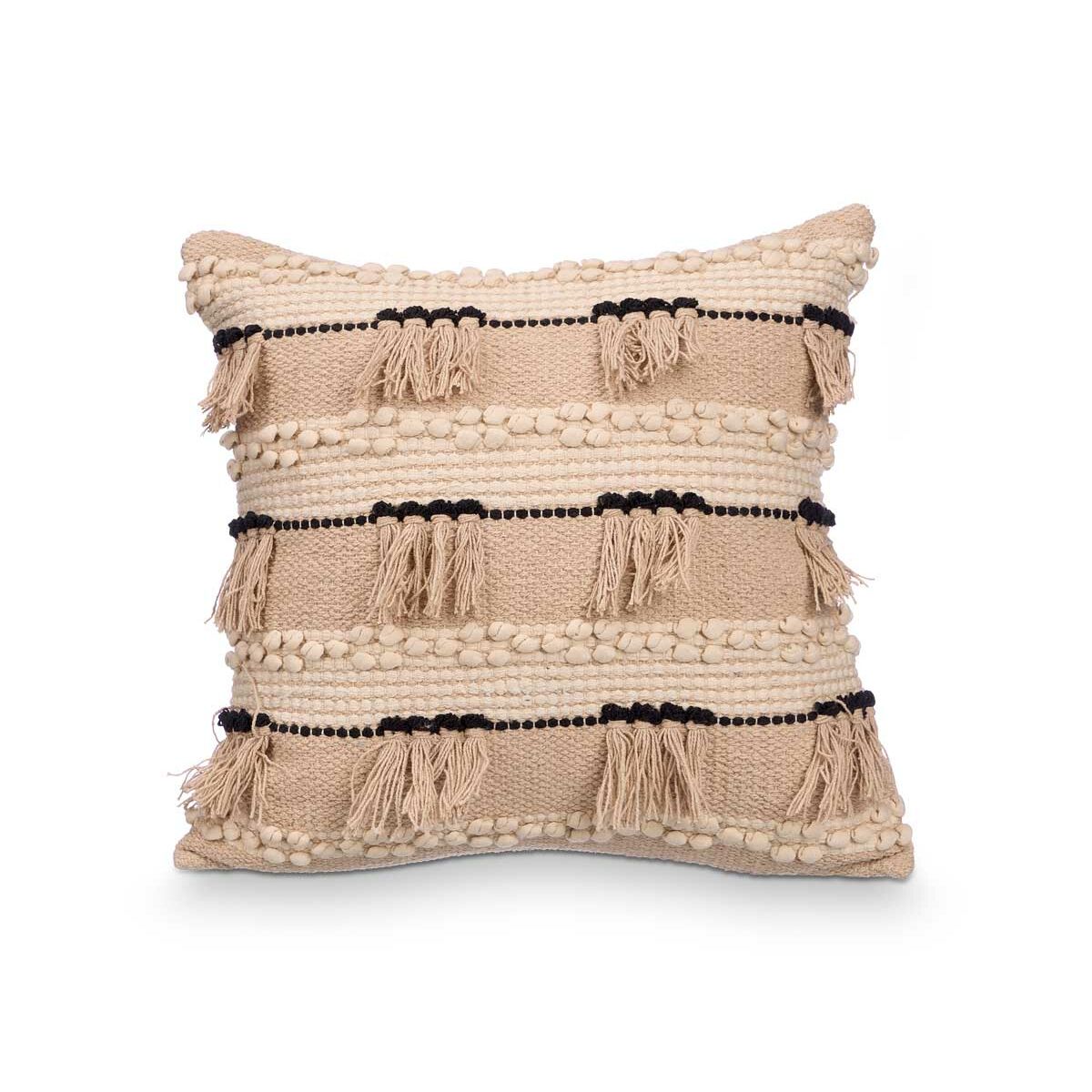 Image secondaire de Coussin GiftDecor 4739 Noir Naturel 45 x 15 x 45 cm (6 Unités)