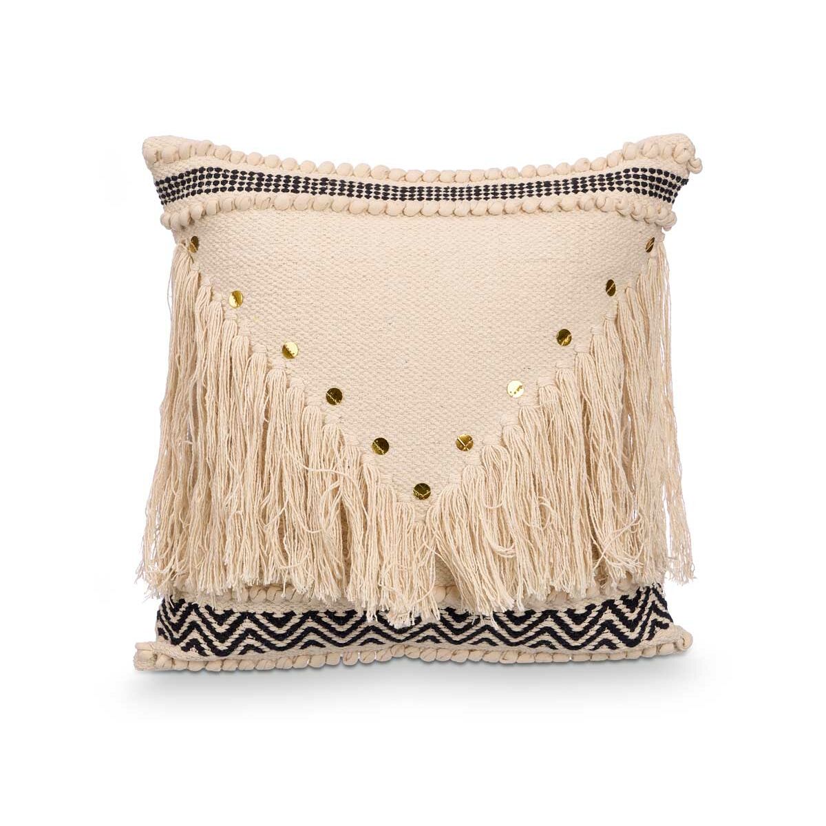 Image secondaire de Coussin GiftDecor 4740 Noir Naturel 45 x 15 x 45 cm (6 Unités)