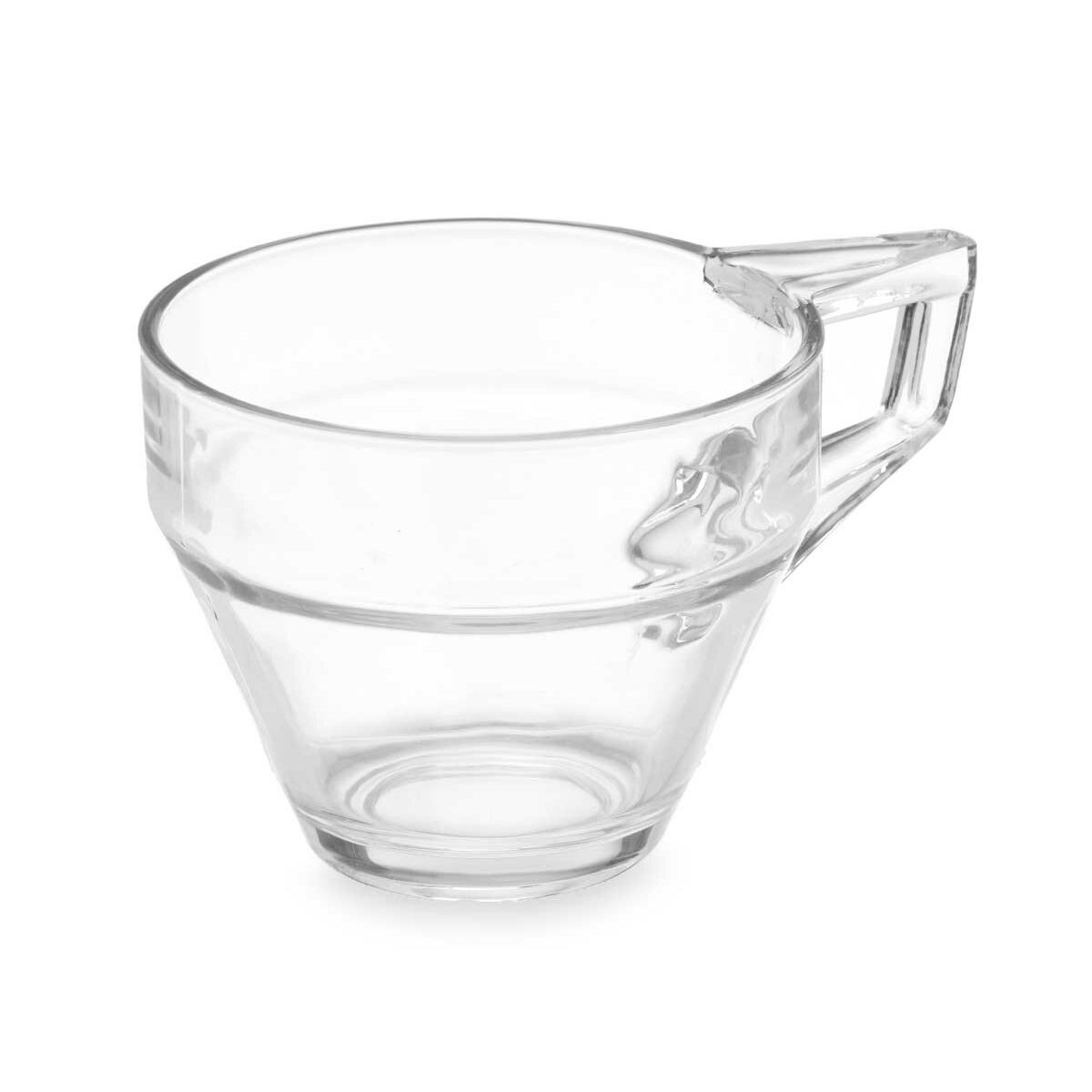 Image secondaire de Tasse de café et de thé Vivalto ZLQ02/BHA6 Transparent verre 199 ml (6 Unités)