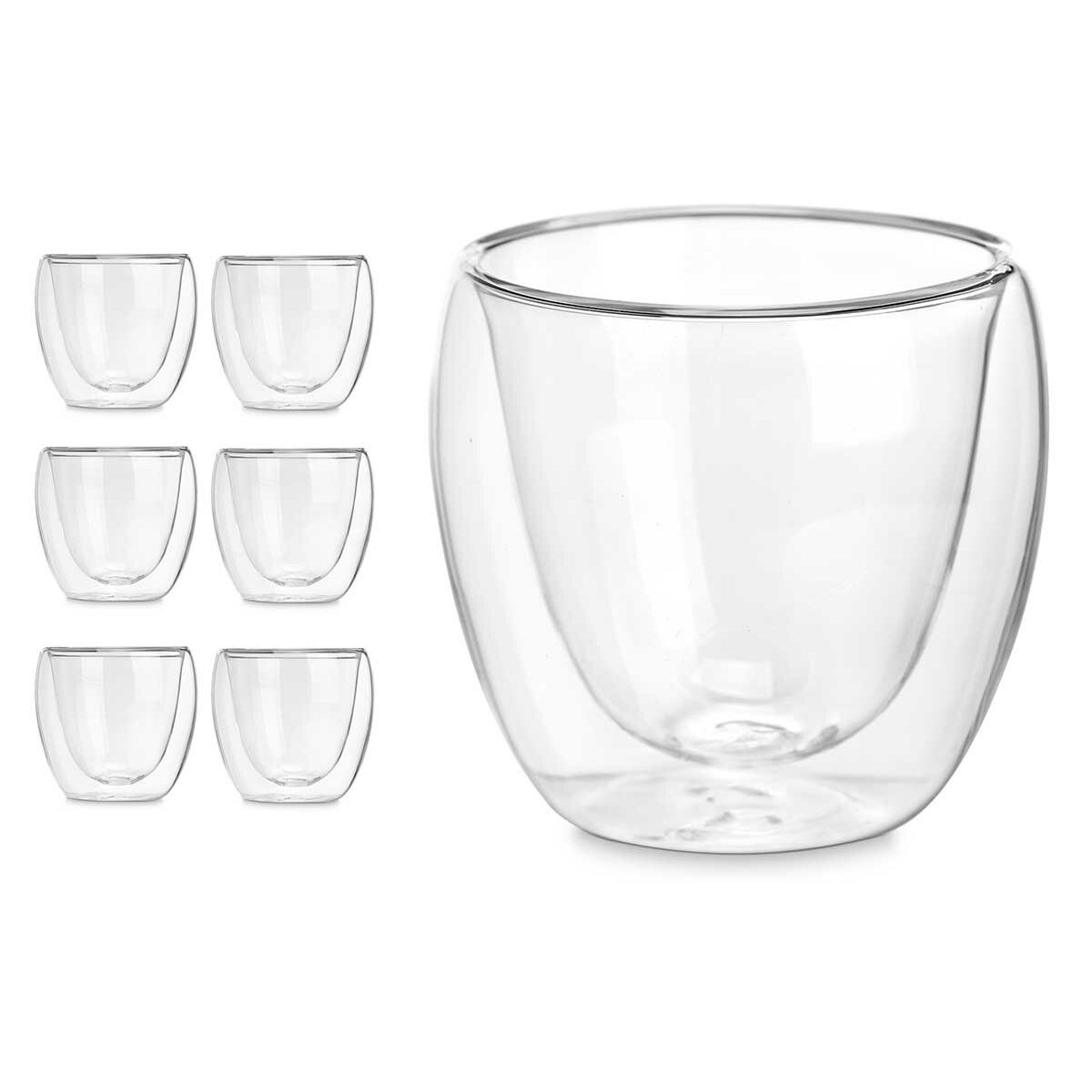 Image secondaire de Verre d'eau Vivalto OCT-DG2319 Transparent Verre Borosilicaté 100 ml (6 Unités)