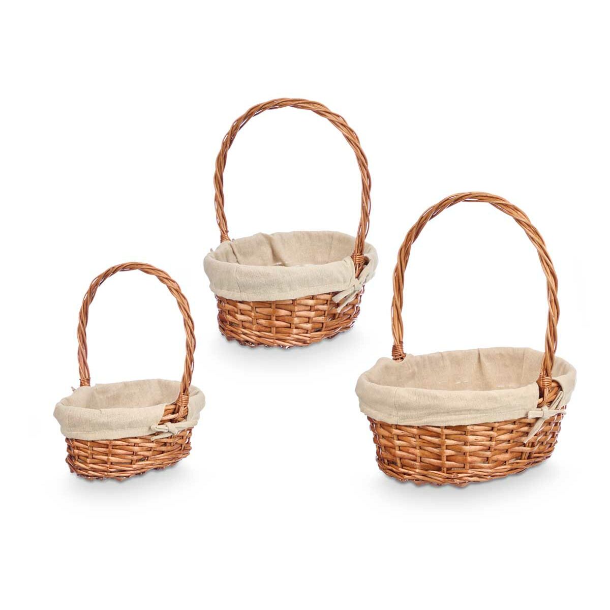Image secondaire de Organisateur de maquillage Kipit HX31275S/3 Polyester osier Tissu 50 % coton 34 x 39,5 x 30 cm 34 x 40 x 30 cm 3 Pièces