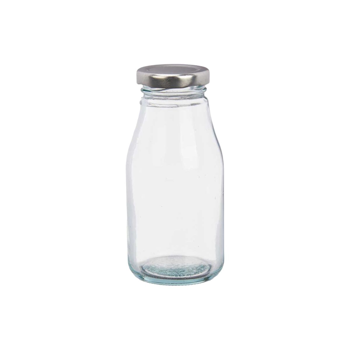 Glass Bottle Vivalto Transparent Silver PVC Metal Glass 250 ml (6 Units)