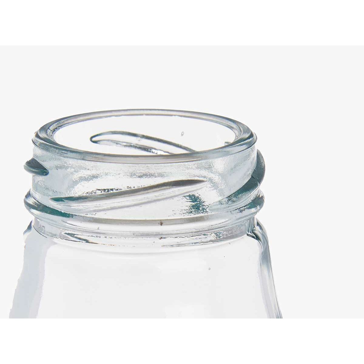 Glass Bottle Vivalto Transparent Silver PVC Metal Glass 250 ml (6 Units), view 4