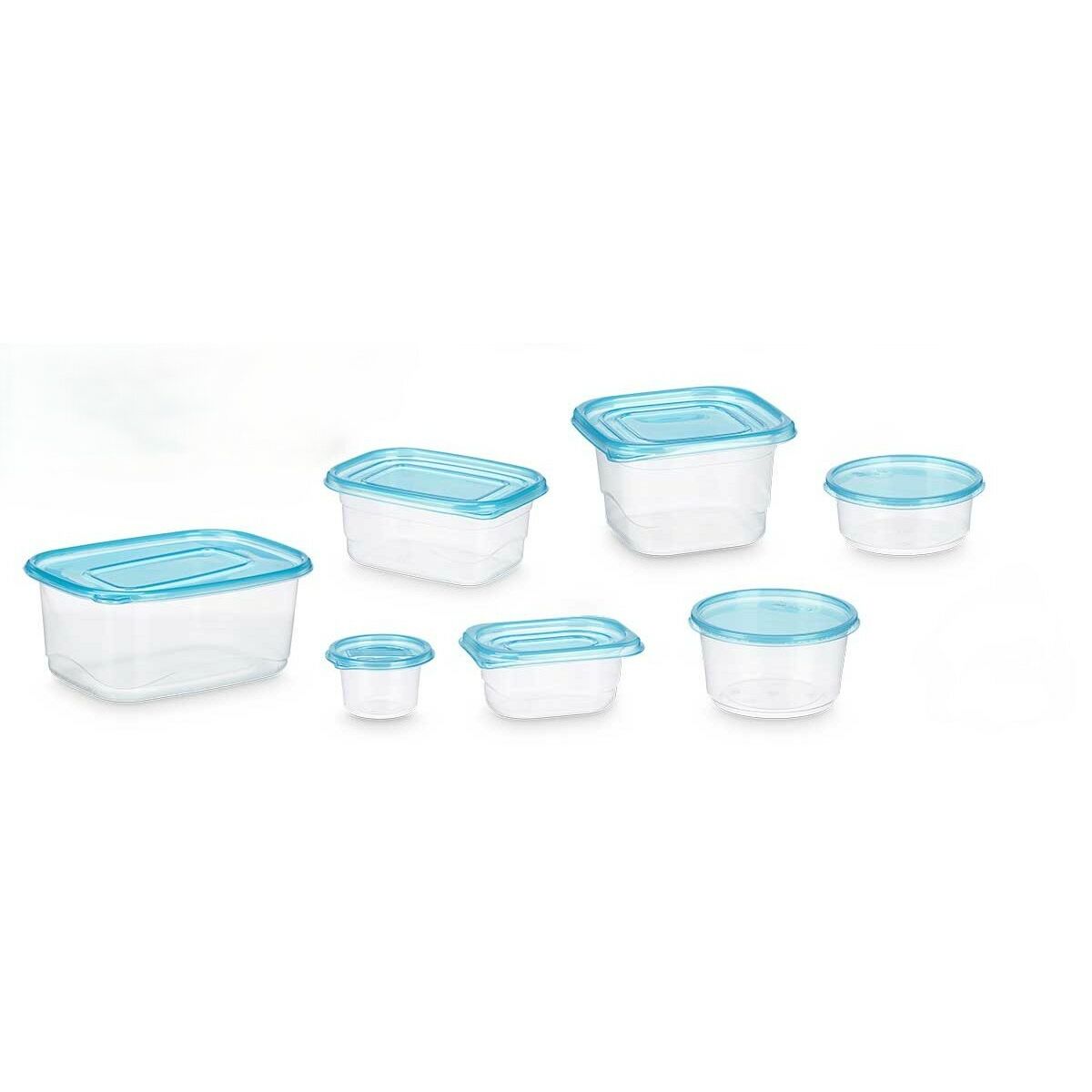 Set of lunch boxes Leknes Blue Green polypropylene 50 Pieces (4 Units), view 2