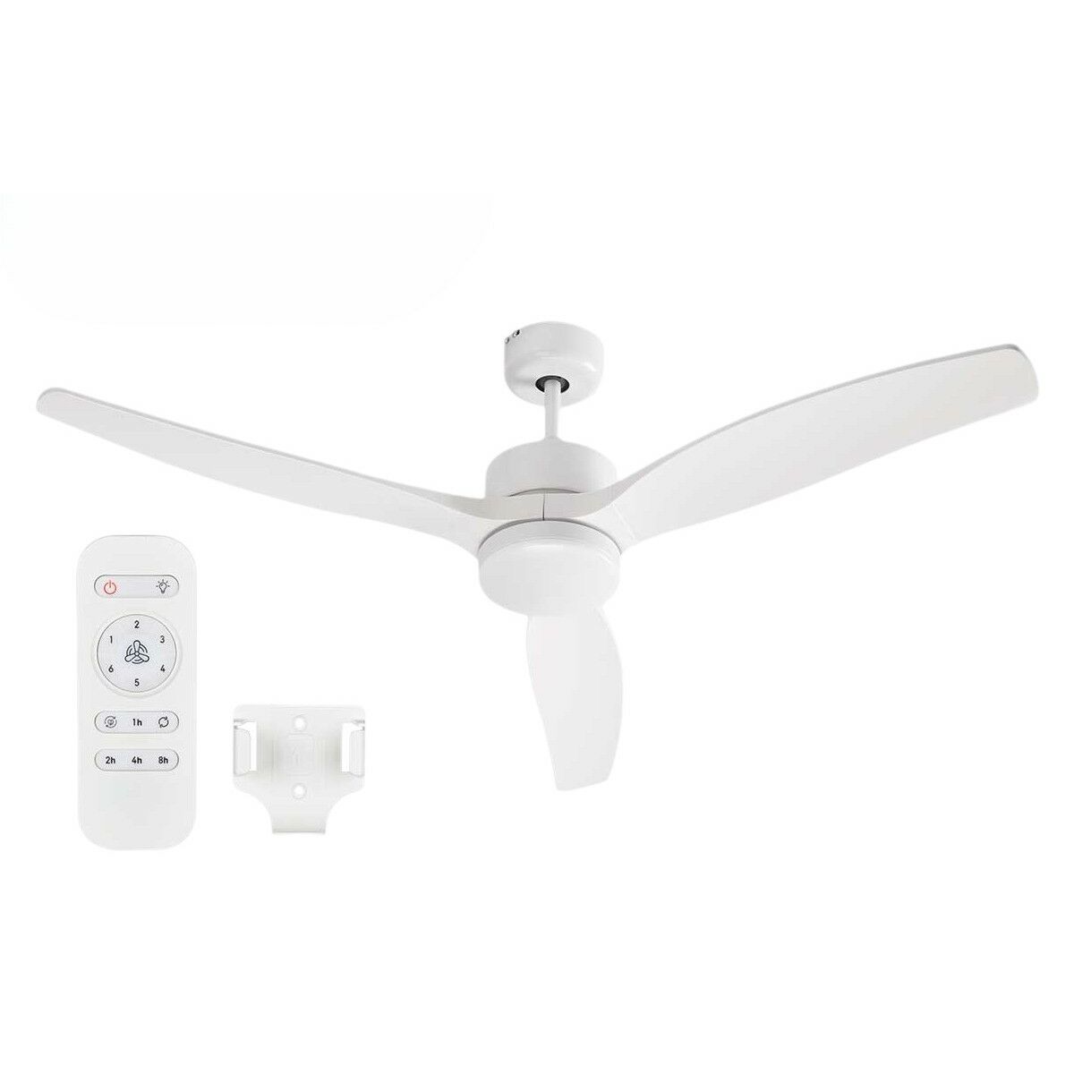 Ventilateur de Plafond avec Lumière Argon W-FC5288-3C1L WH W-FC5288-3C1L WH Blanc 40 W Ø 132 cm
