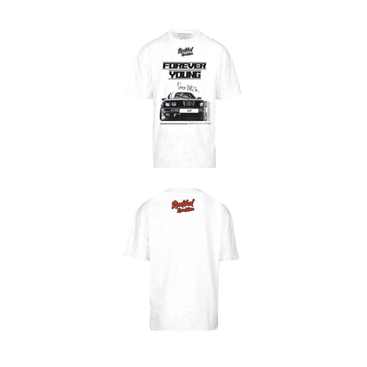 Kortærmet T-shirt til Mænd RADIKAL FOREVER YOUNG Hvid XXL