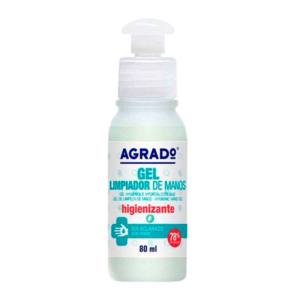Gel Désinfectant pour les Mains Agrado (80 ml)
