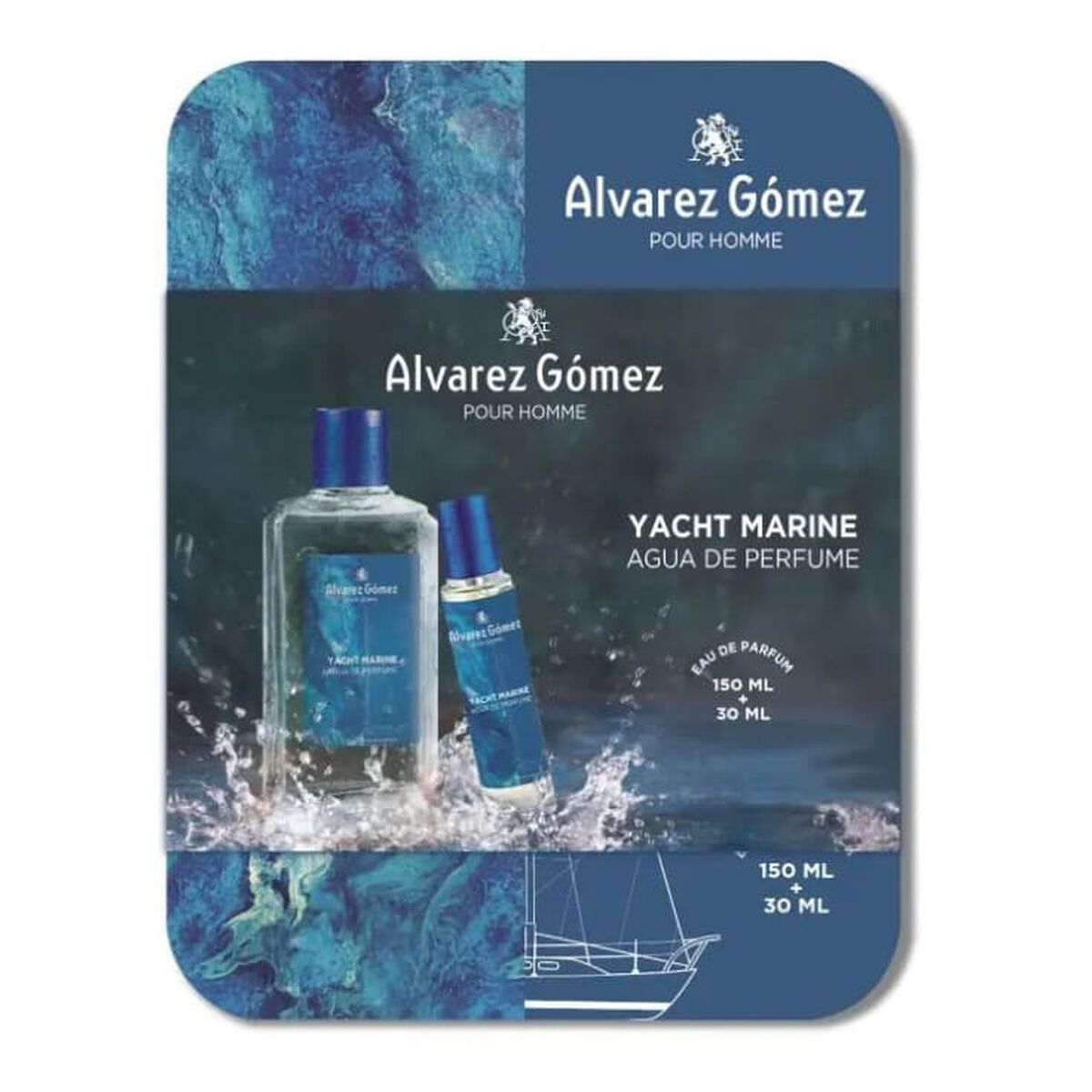 Image secondaire de Set de Parfum Homme Alvarez Gomez YACHT MARINE 2 Pièces