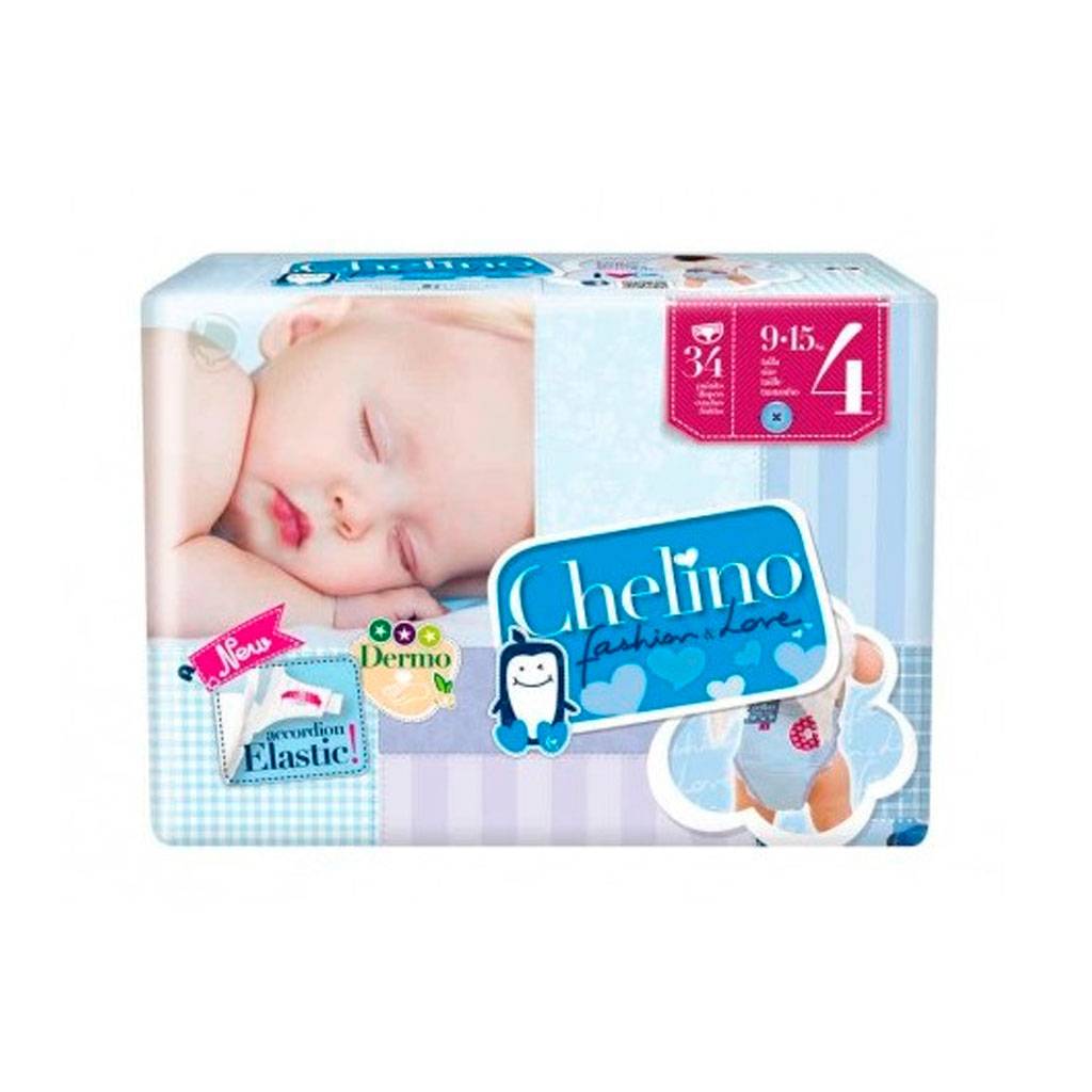 Disposable nappies Chelino (34 uds)