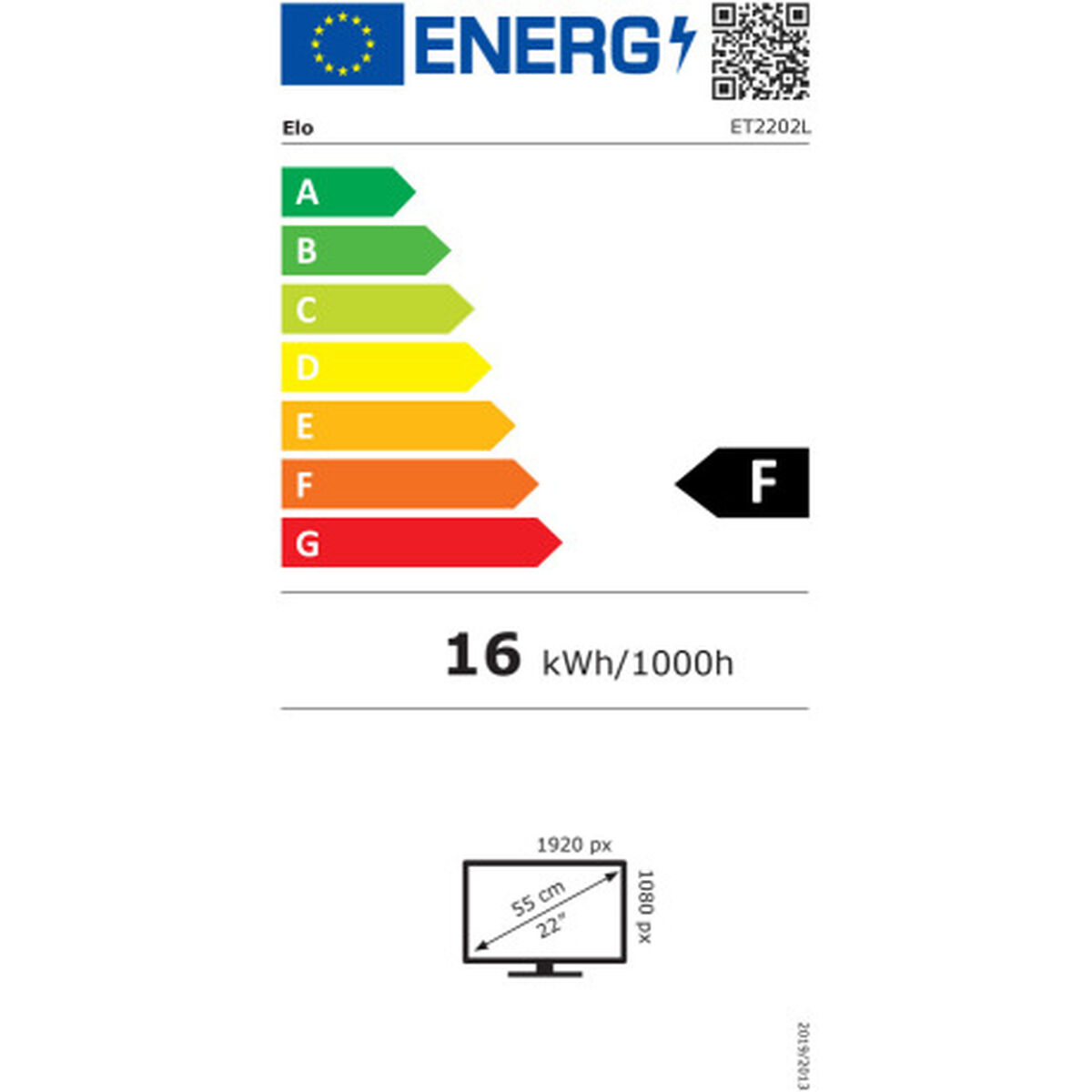 Picture of Monitor Elo Touch Systems 2202L 21,5" Full HD 60 Hz 50-60 Hz