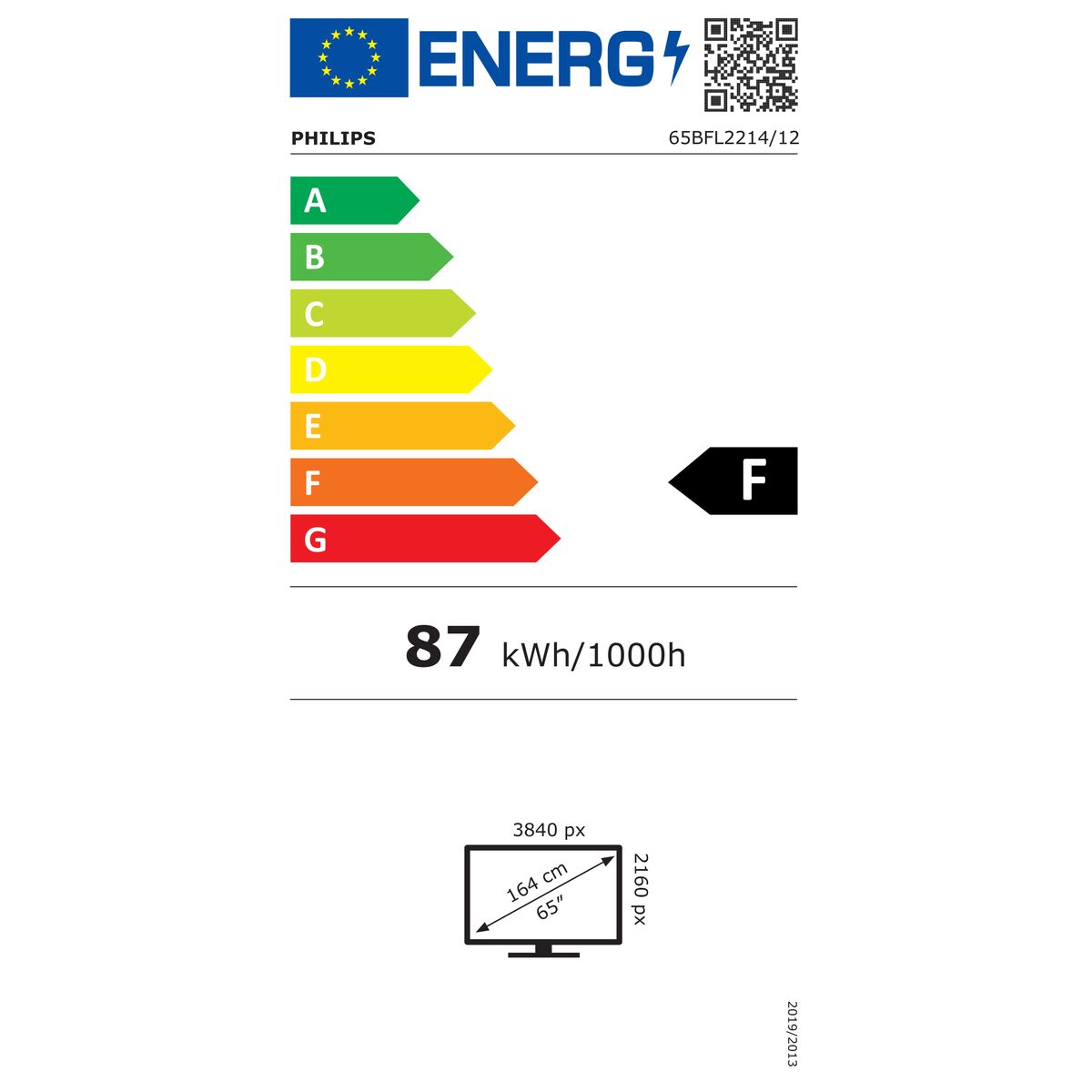 Afbeeldingen van Monitor Videowall Philips 65BFL2214/12 65"