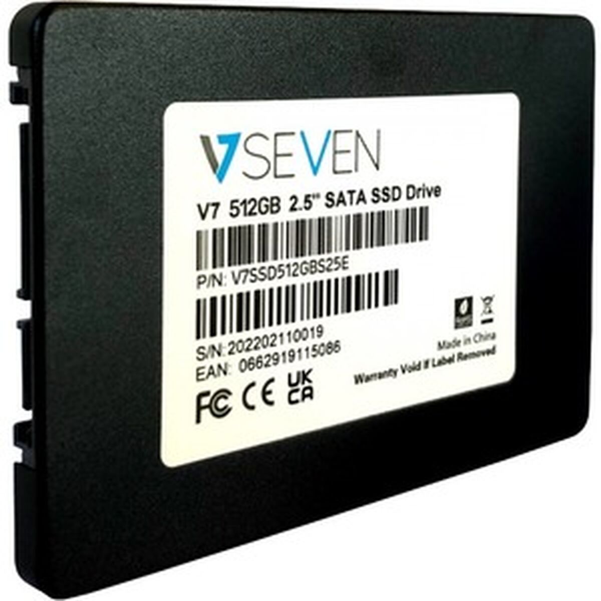 Disque dur V7 V7SSD512GBS25E 512 GB