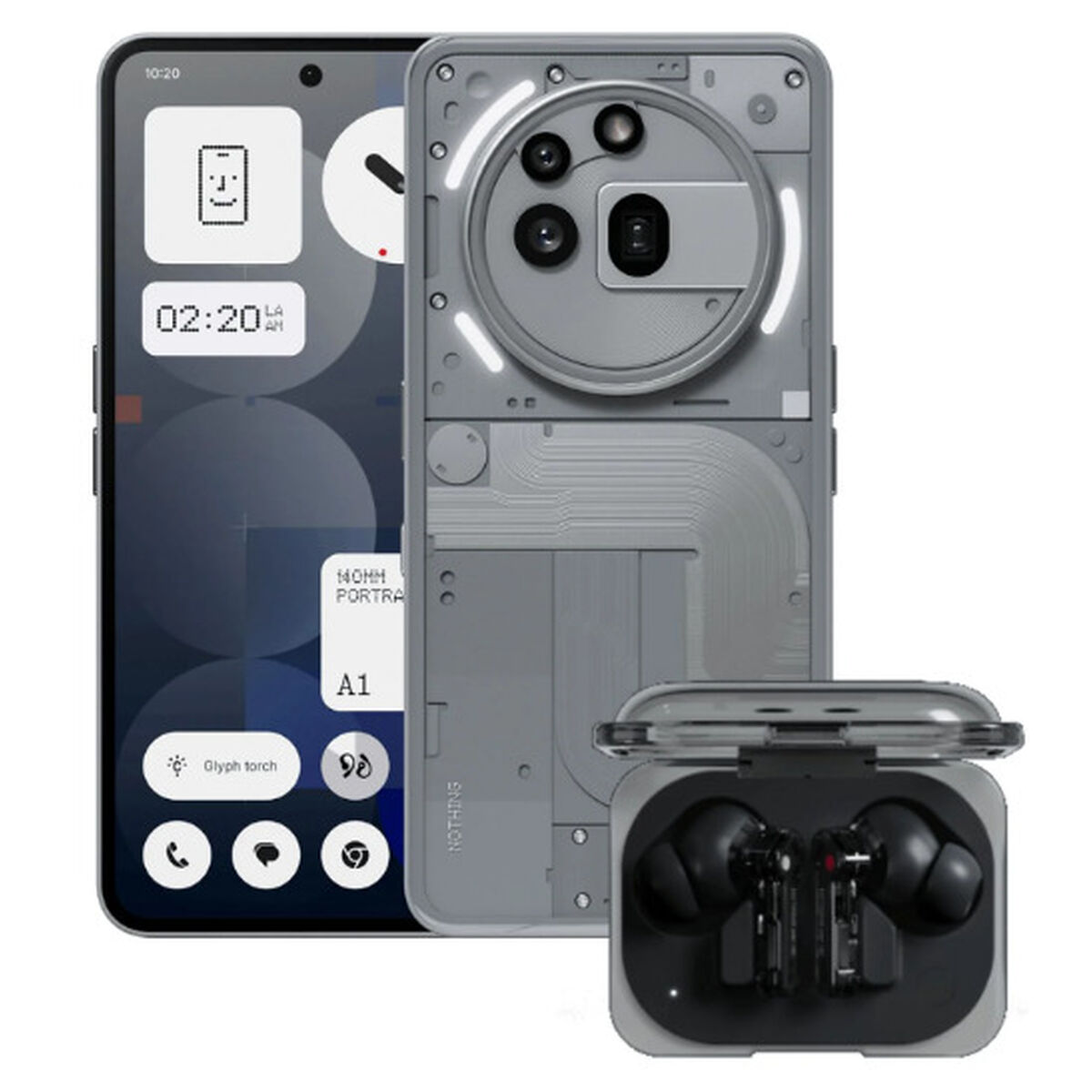 Bild von Smartphone Nothing A10400167-BUNDLE 12 GB RAM 256 GB White Grey