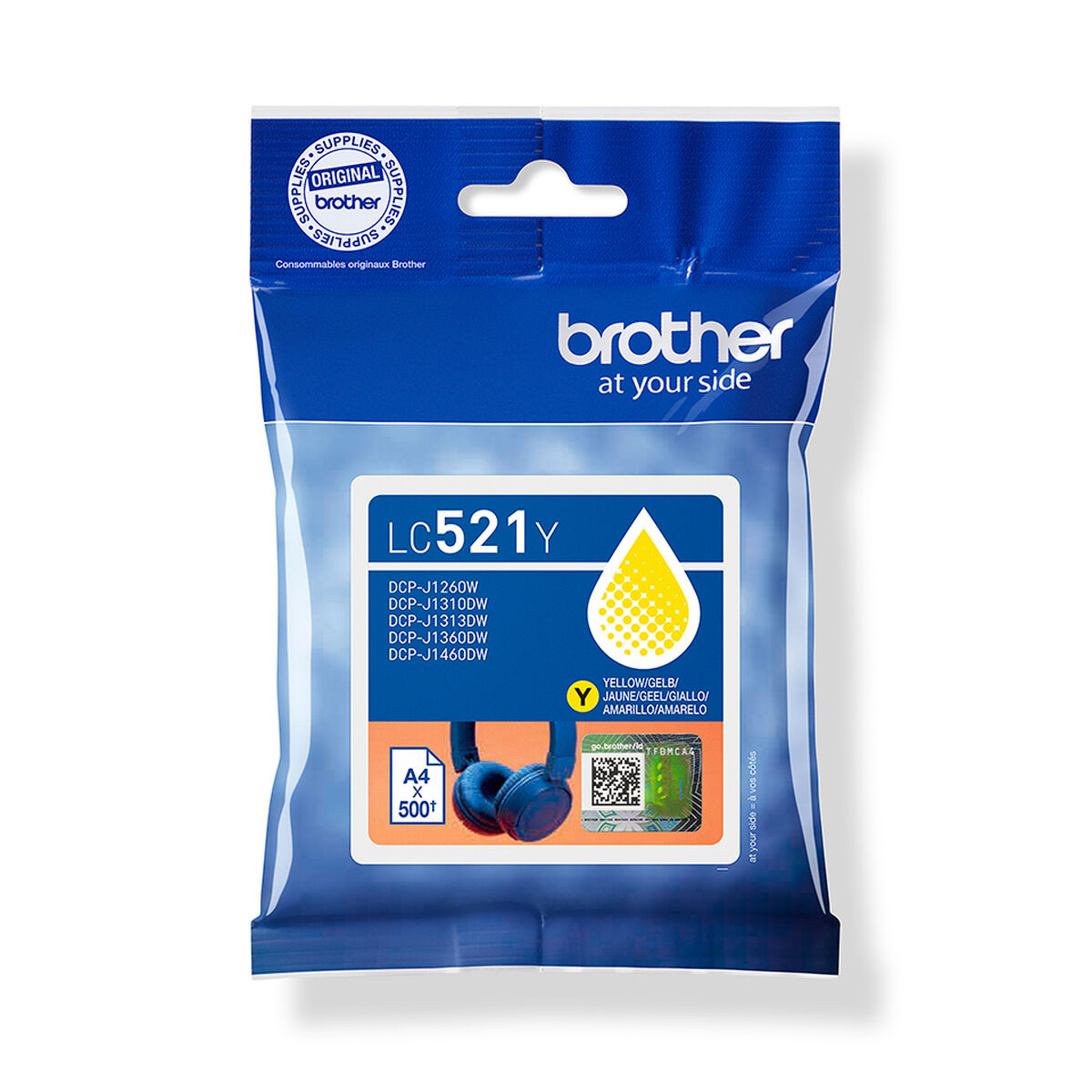 Picture of Original Ink Cartridge Brother LC521Y Yellow