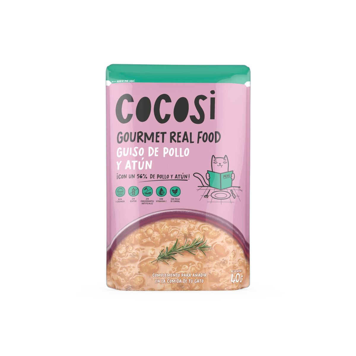 Cat food Cocosi Gourmet Real Food 40 g Tuna 12 Units