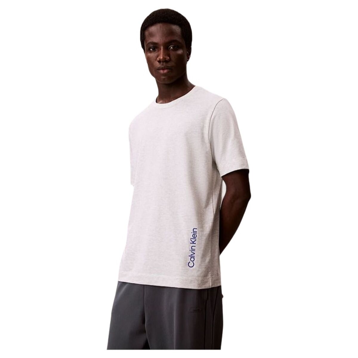 Heren-T-Shirt met Korte Mouwen Calvin Klein Lifestyle Wit