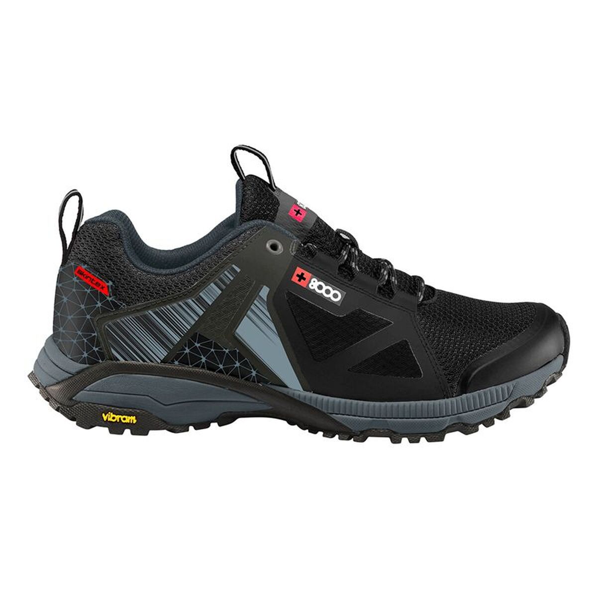 Trail hardloopschoenen voor dames +8000 Tabin Zwart