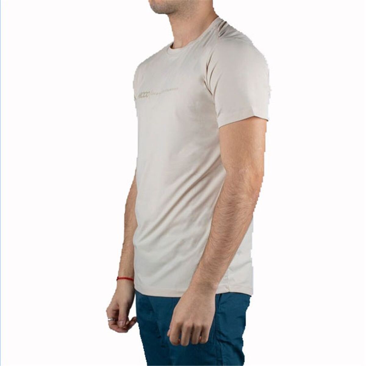 Mens Short Sleeve T-Shirt +8000 UVERO-050 Beige