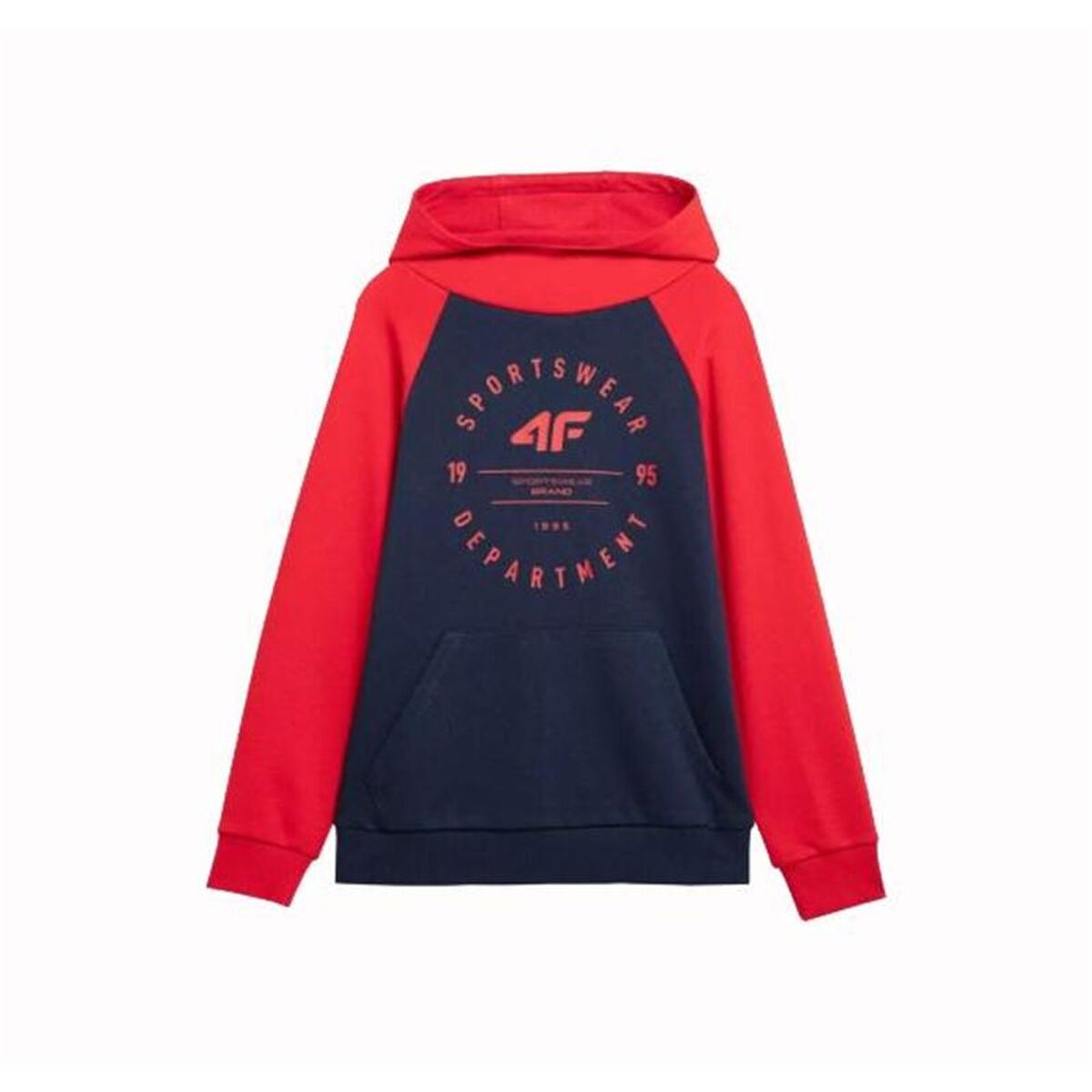 Kinderhoodie 4F M221 Rood Donkerblauw