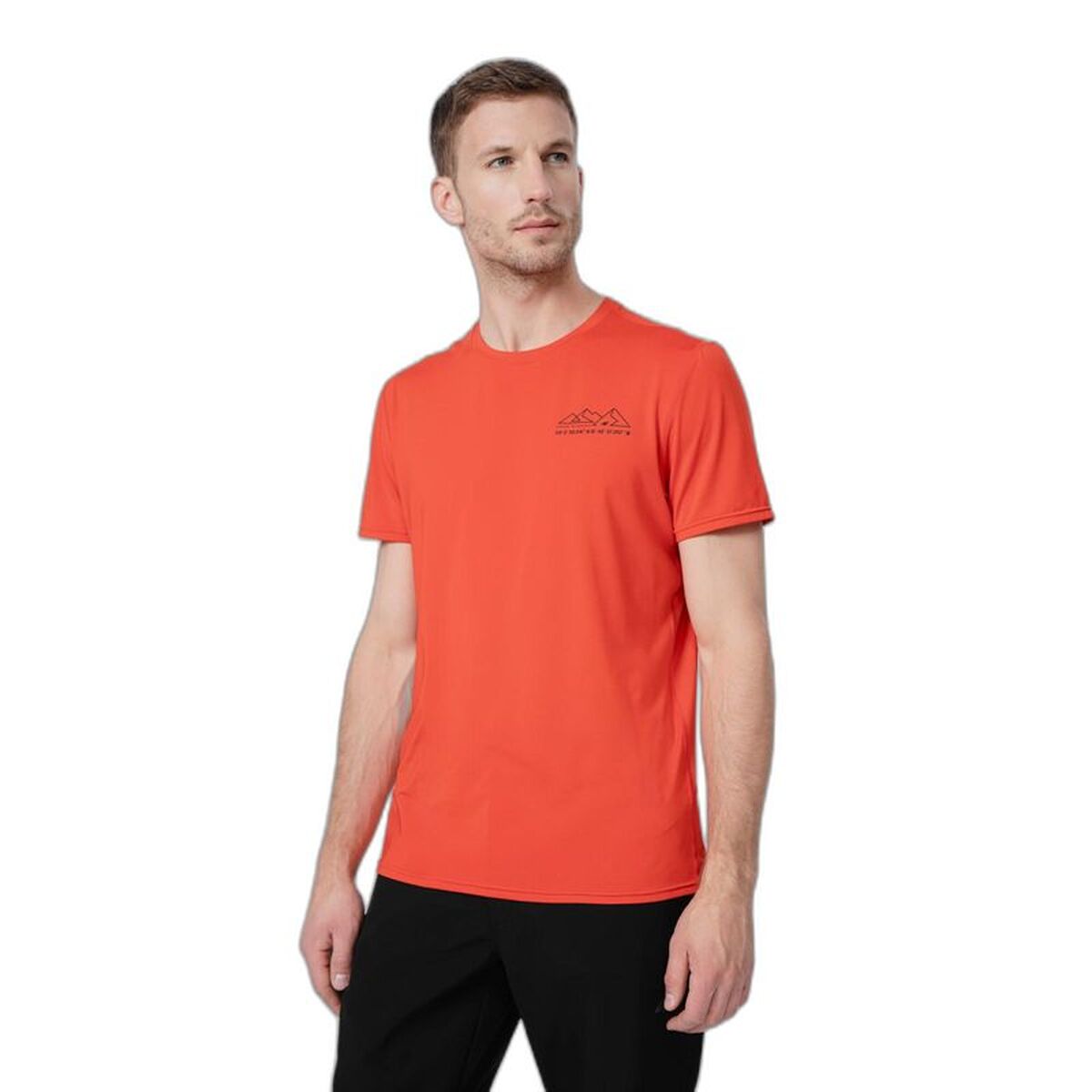 T-Shirt met Korte Mouwen 4F Fnk M209 Rood