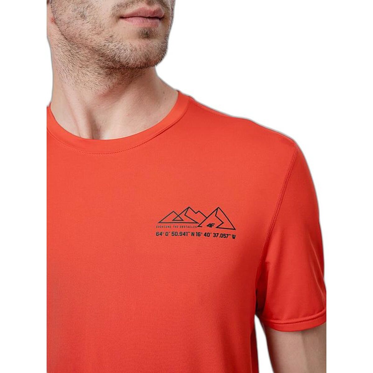 T-Shirt met Korte Mouwen 4F Fnk M209 Rood