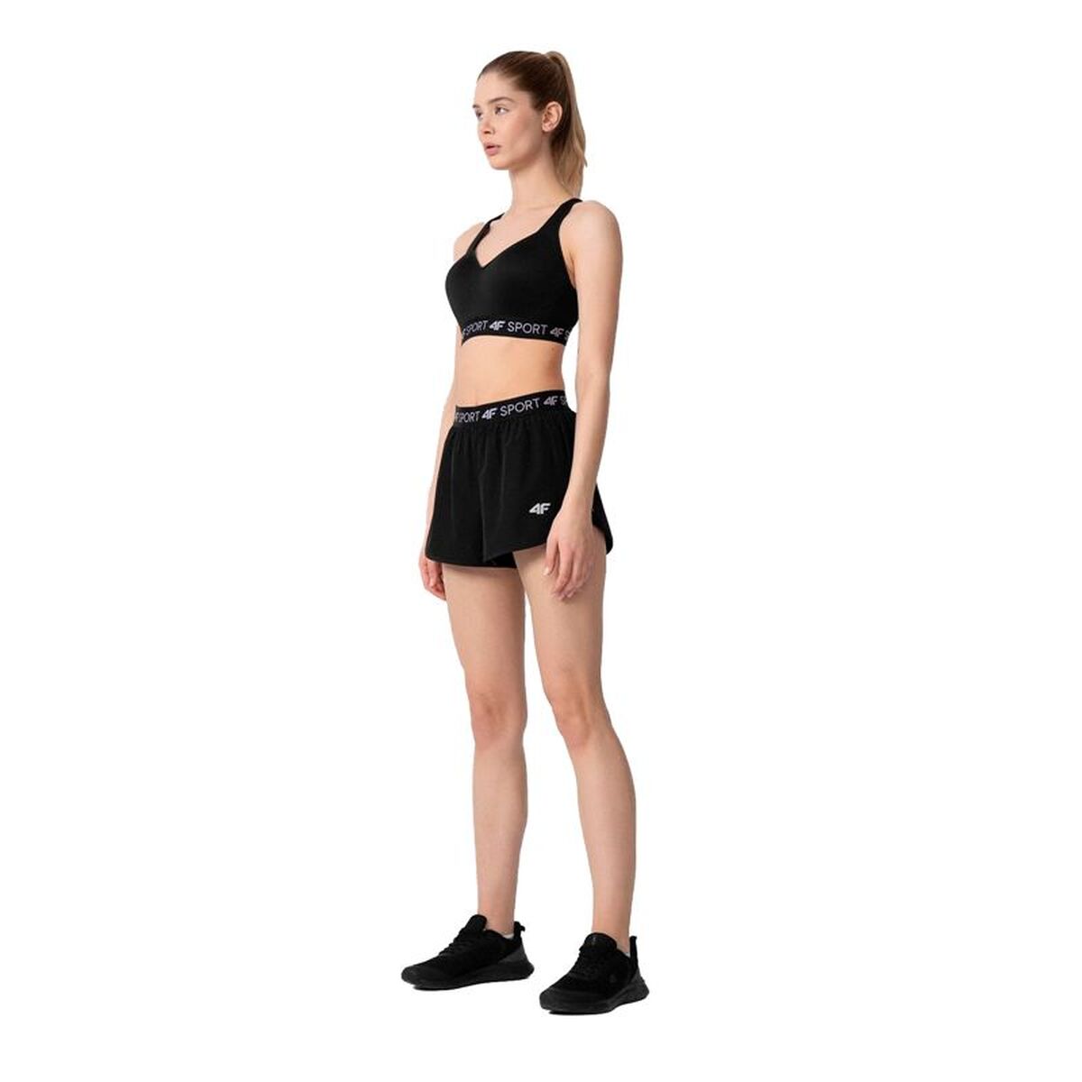 Sportbroeken voor Dames 4F 4F Quick-Drying Zwart