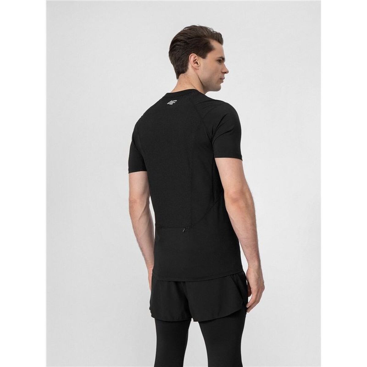 Heren-T-Shirt met Korte Mouwen 4F Funtional Zwart