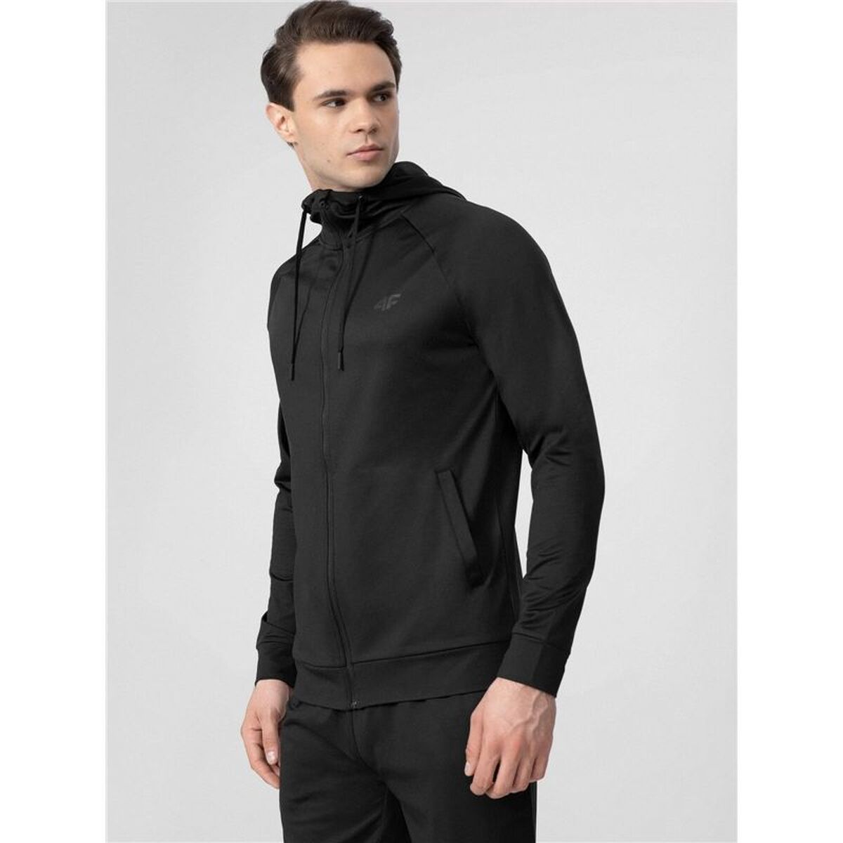 Herenhoodie 4F BLMF350 Zwart