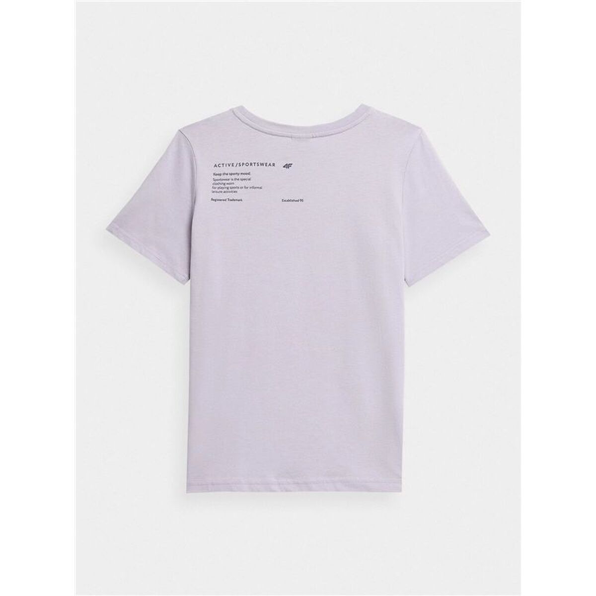 Dames-T-Shirt met Korte Mouwen 4F TSD025 Lila