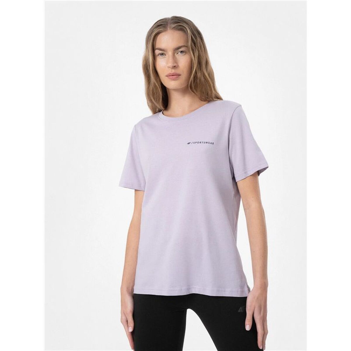 Dames-T-Shirt met Korte Mouwen 4F TSD025 Lila