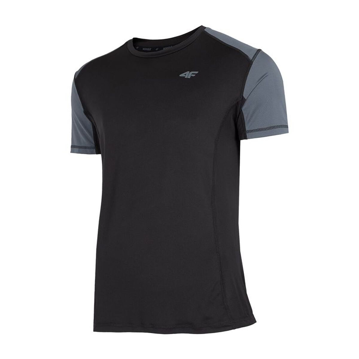 Heren-T-Shirt met Korte Mouwen 4F Zwart