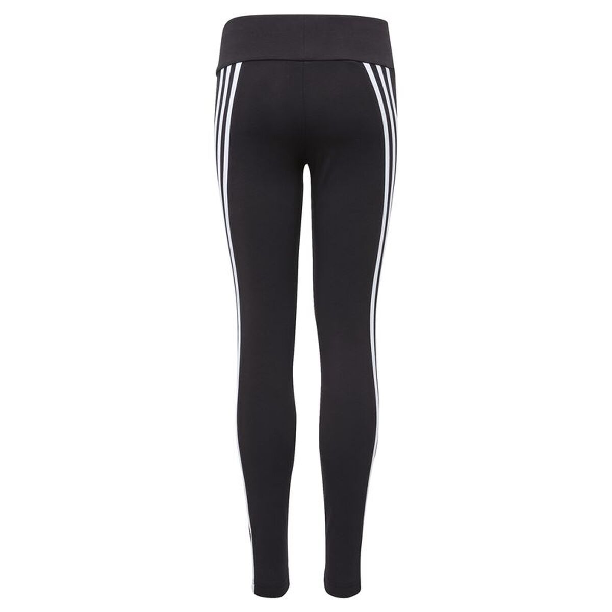 Sportleggings voor Kinderen Adidas Cotton 3 Bandas Girl Zwart