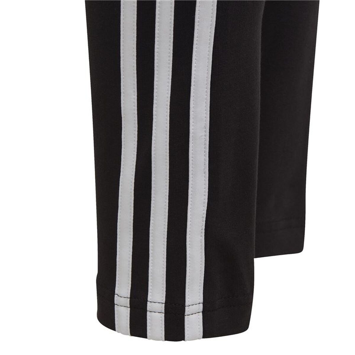 Sportleggings voor Kinderen Adidas Cotton 3 Bandas Girl Zwart