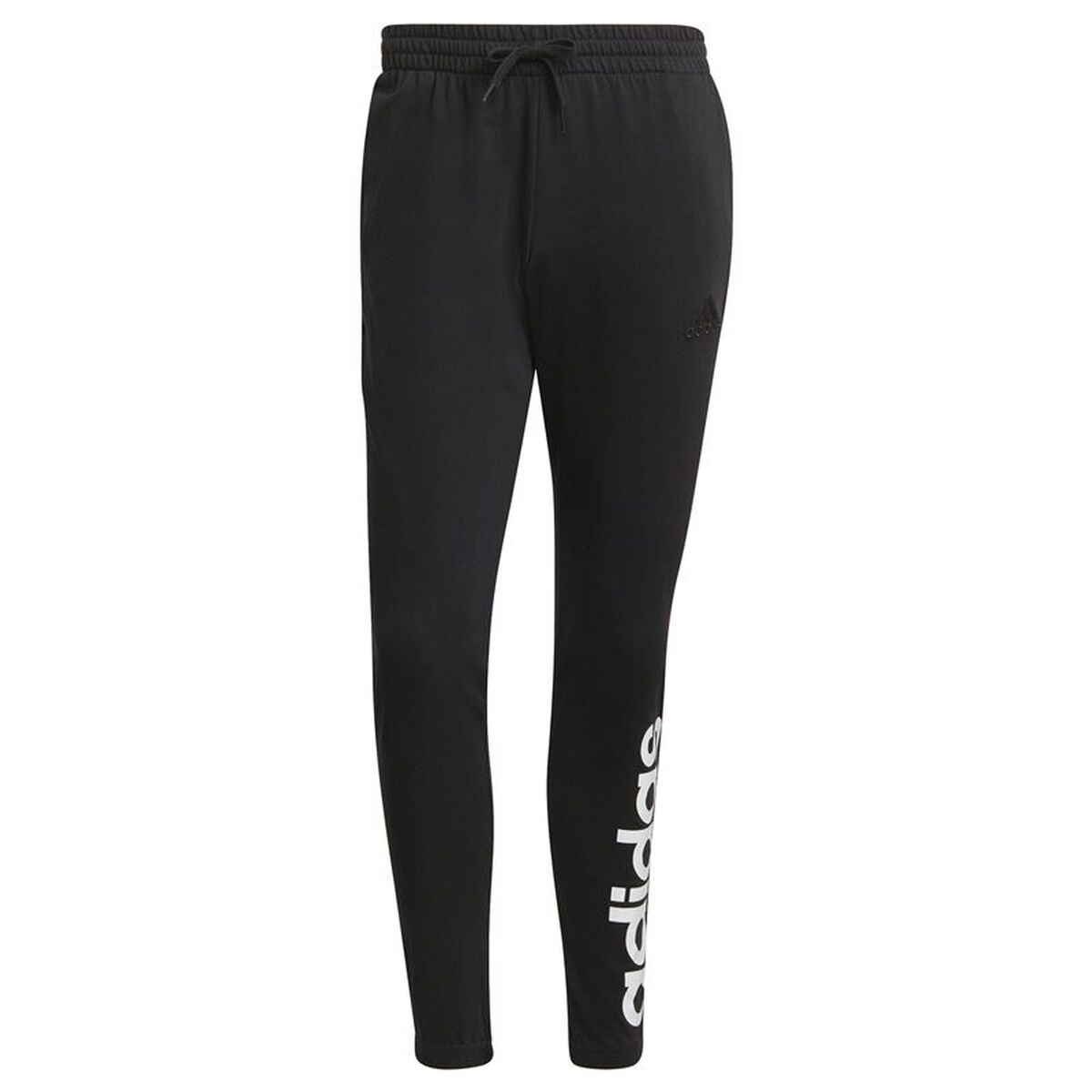 Lange sportbroek Adidas Essentials Logo Zwart Mannen