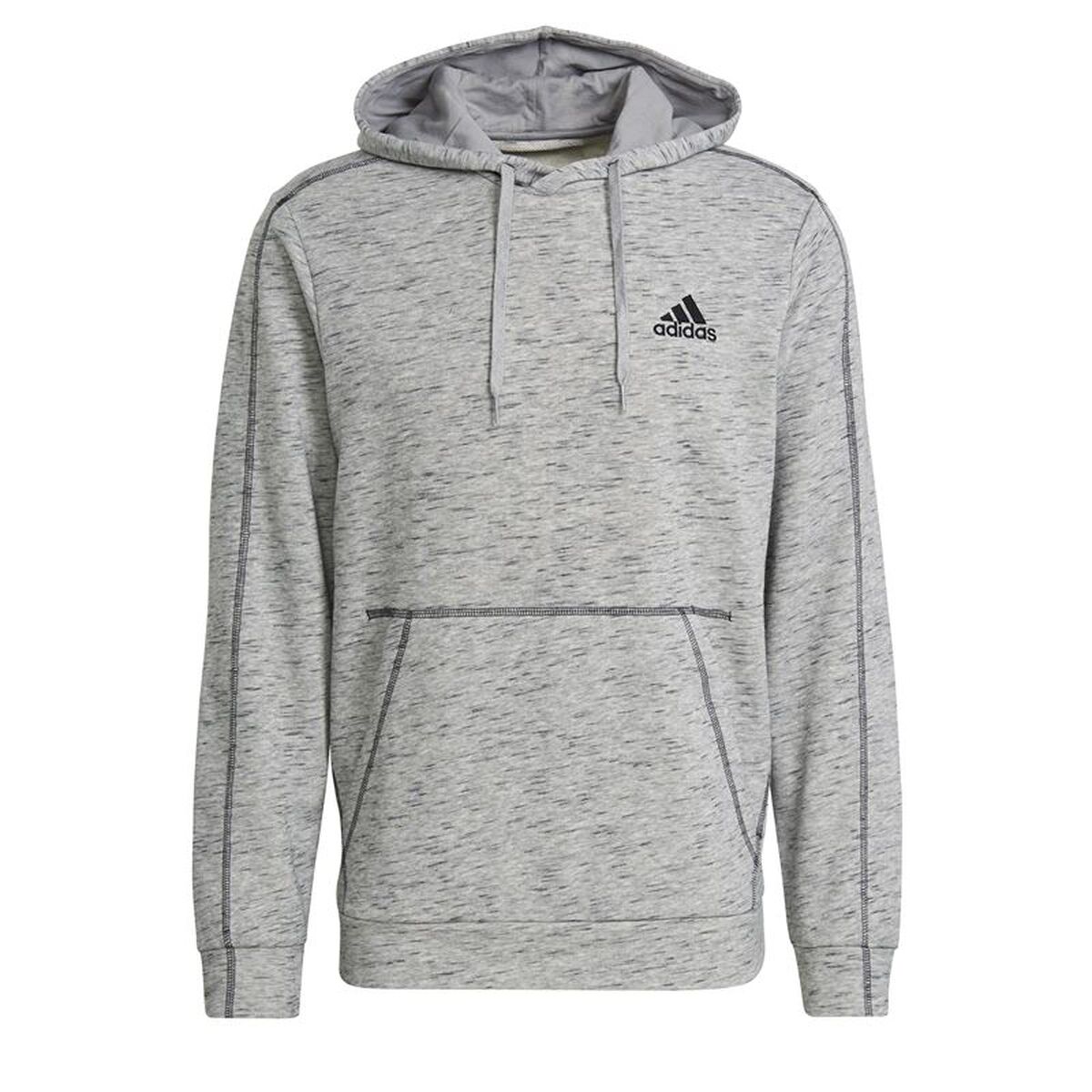 Herenhoodie Adidas Essentials Lichtgrijs