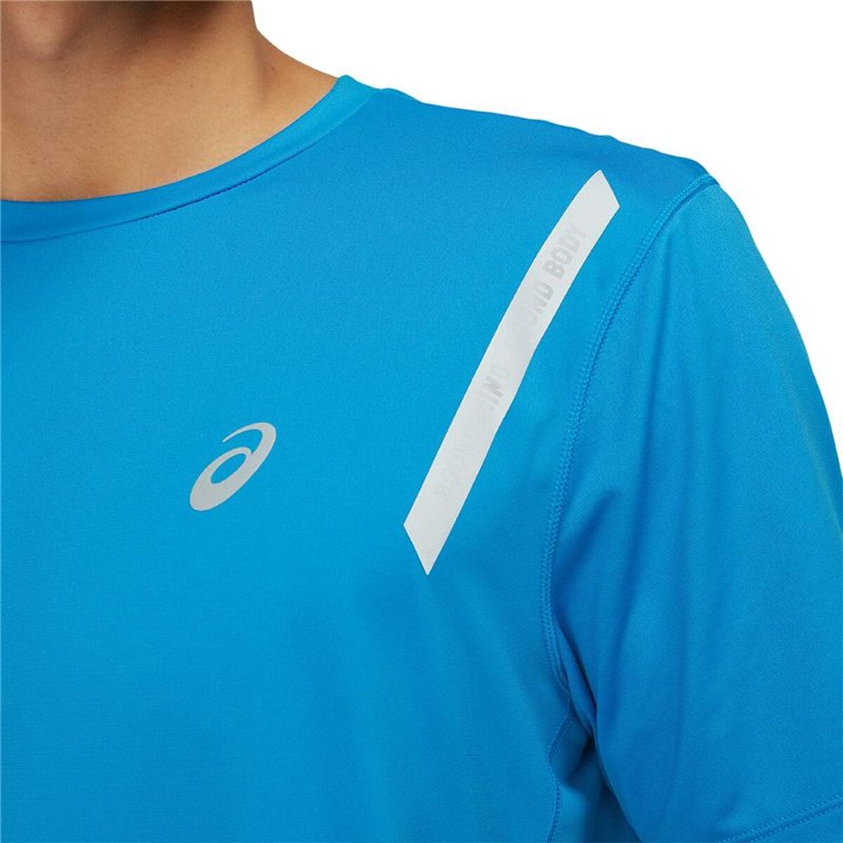 Mens Short Sleeve T-Shirt Asics 2011C017-400 Sky blue
