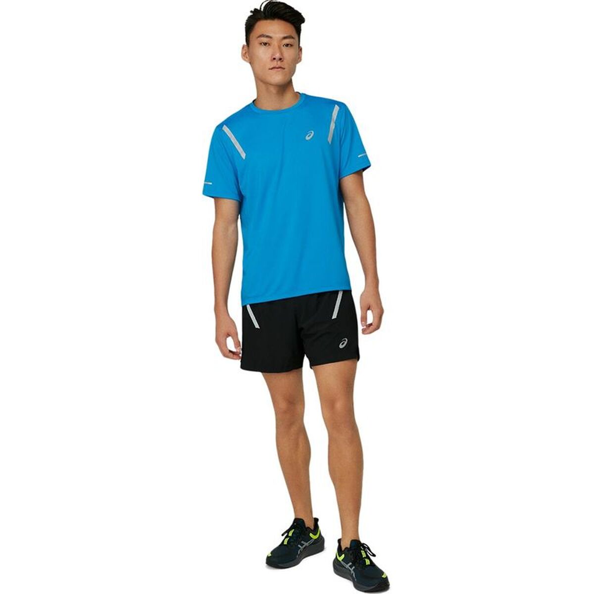 Mens Short Sleeve T-Shirt Asics 2011C017-400 Sky blue