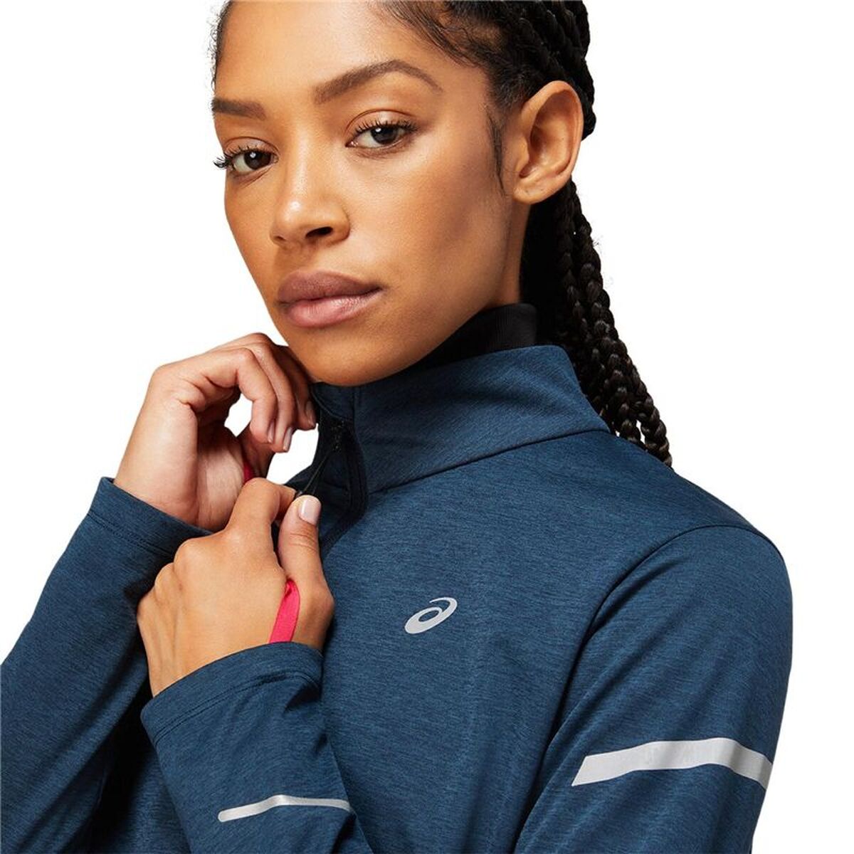 Women’s Sports Jacket Asics Lite-Show W Navy Blue