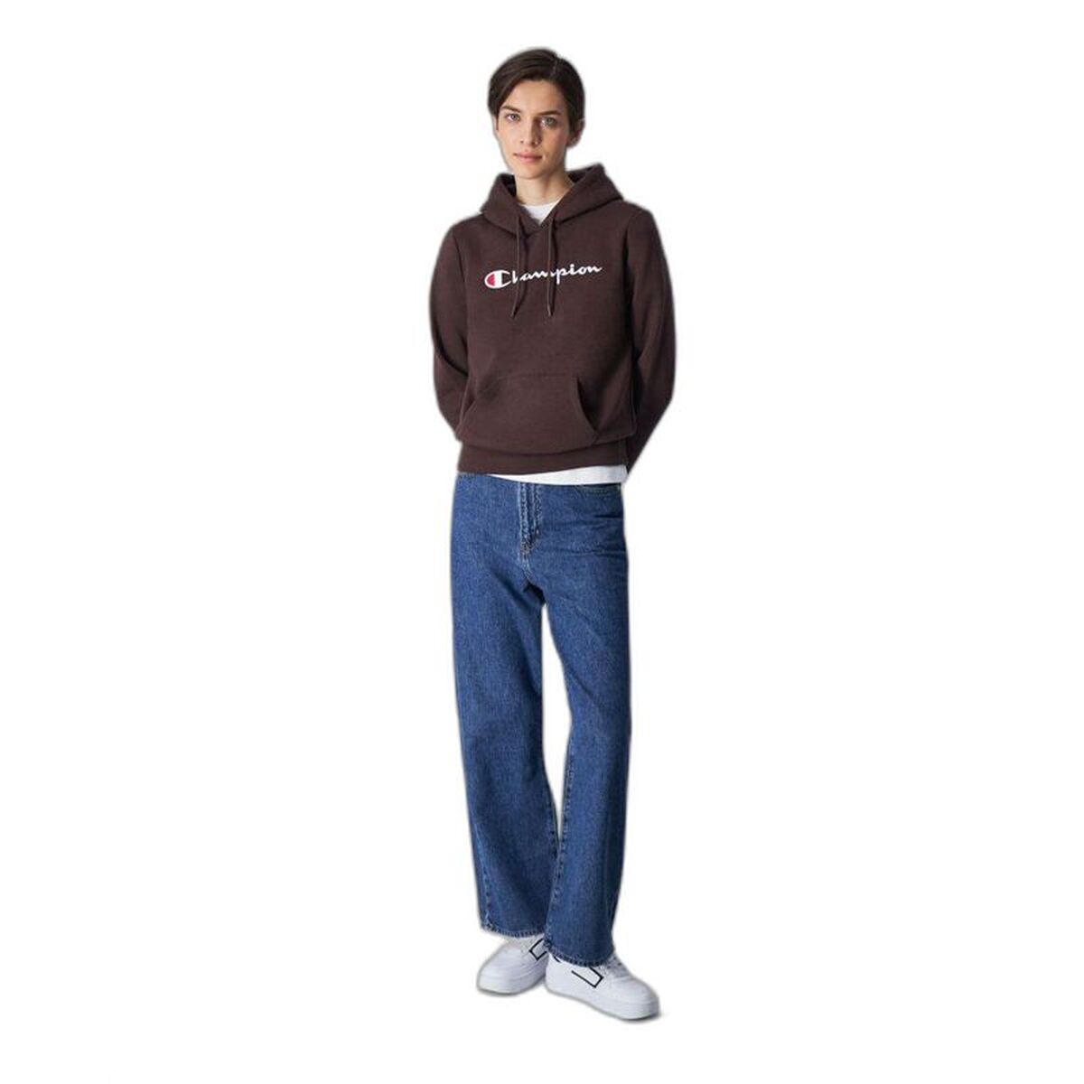 Womens Hoodie Champion Legacy Brown