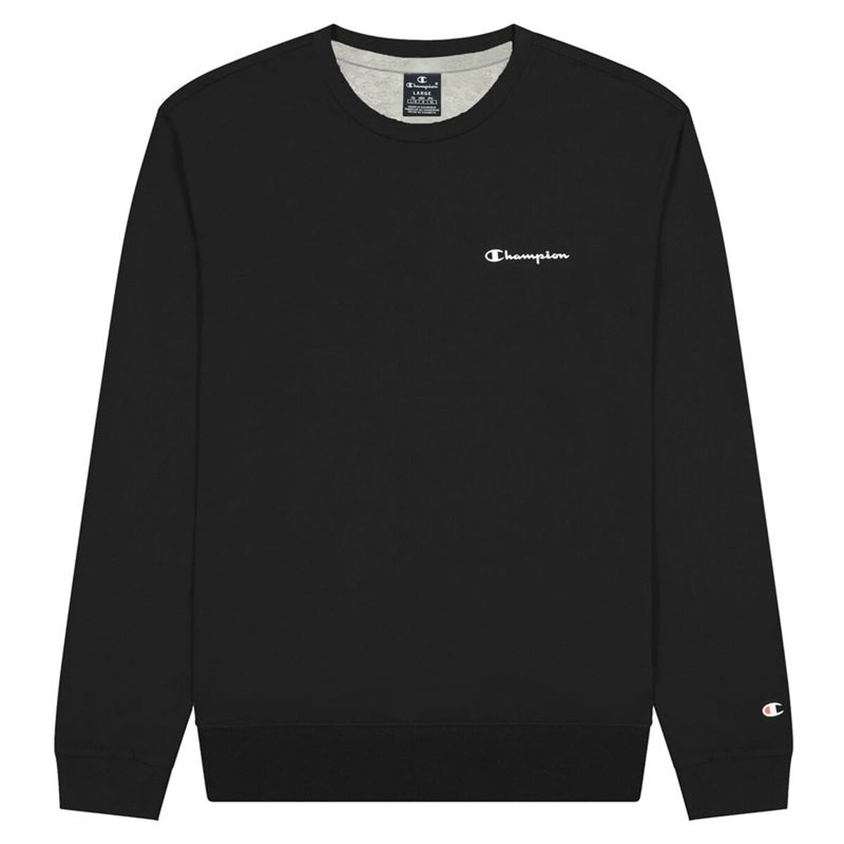 Herensweater zonder Capuchon Champion Spliced Script Logo Zwart