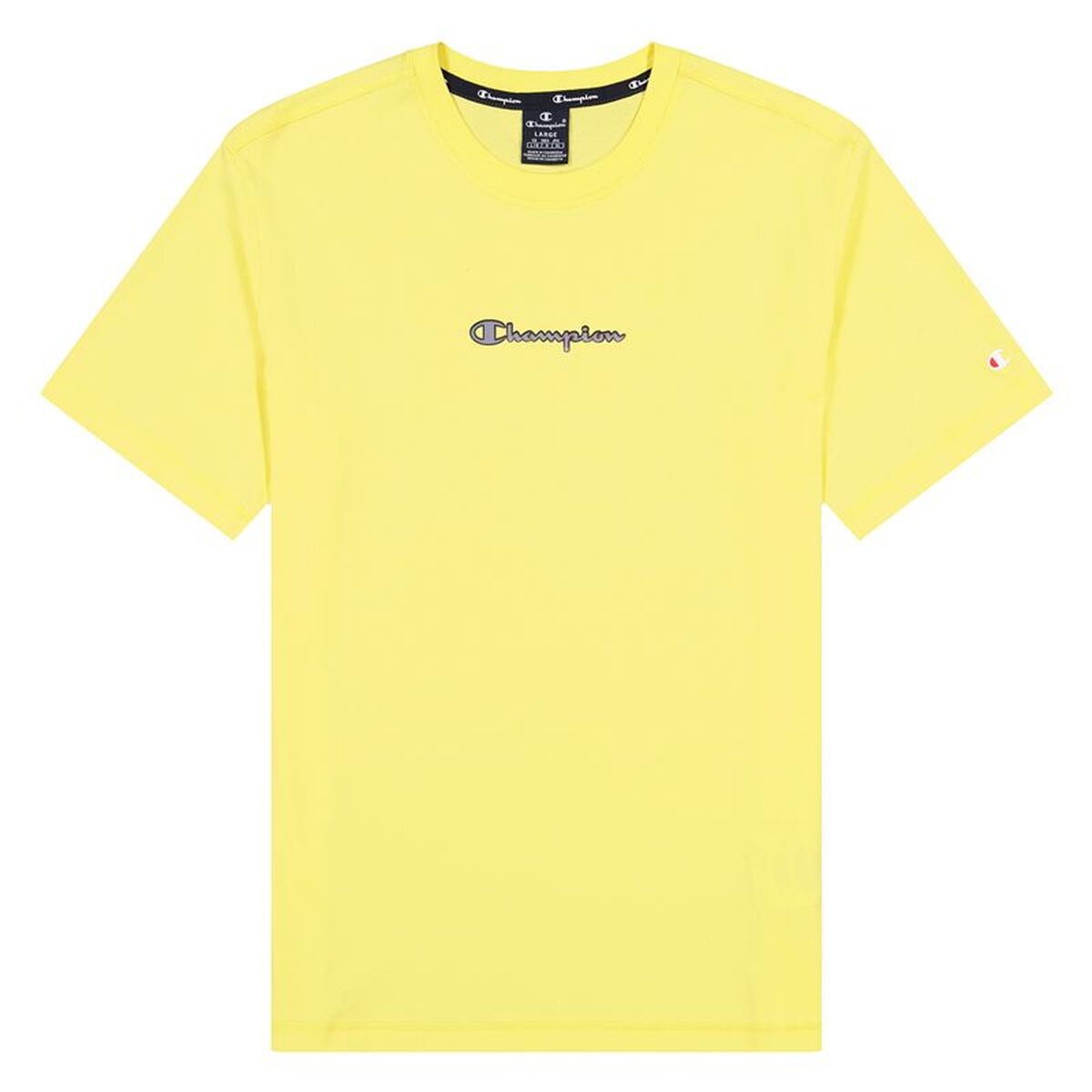 Heren-T-Shirt met Korte Mouwen Champion 217219-YS008 Geel (S)