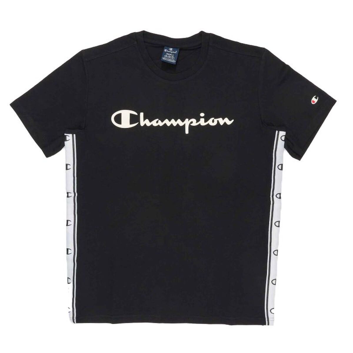 Heren-T-Shirt met Korte Mouwen Champion Zwart