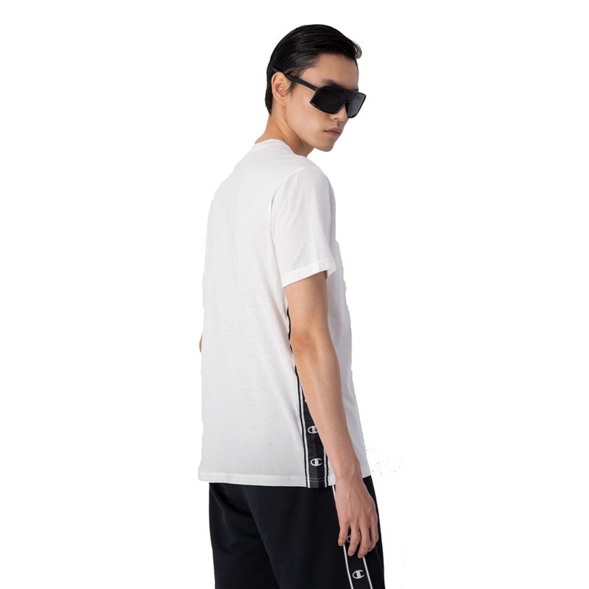 Mens Short Sleeve T-Shirt Champion 218477-WW001 White