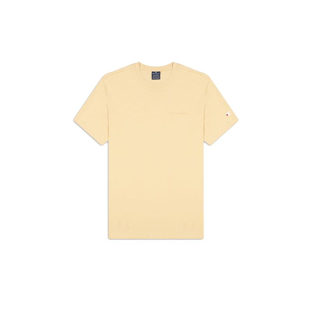 Heren-T-Shirt met Korte Mouwen Champion Beige